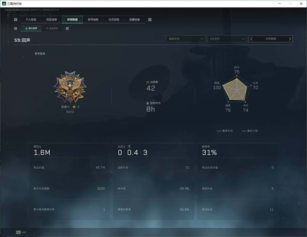 SJZQM4109499三角洲行动账号详情图11