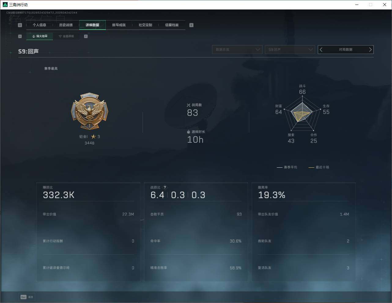 SJZQM4110111三角洲行动账号详情图11