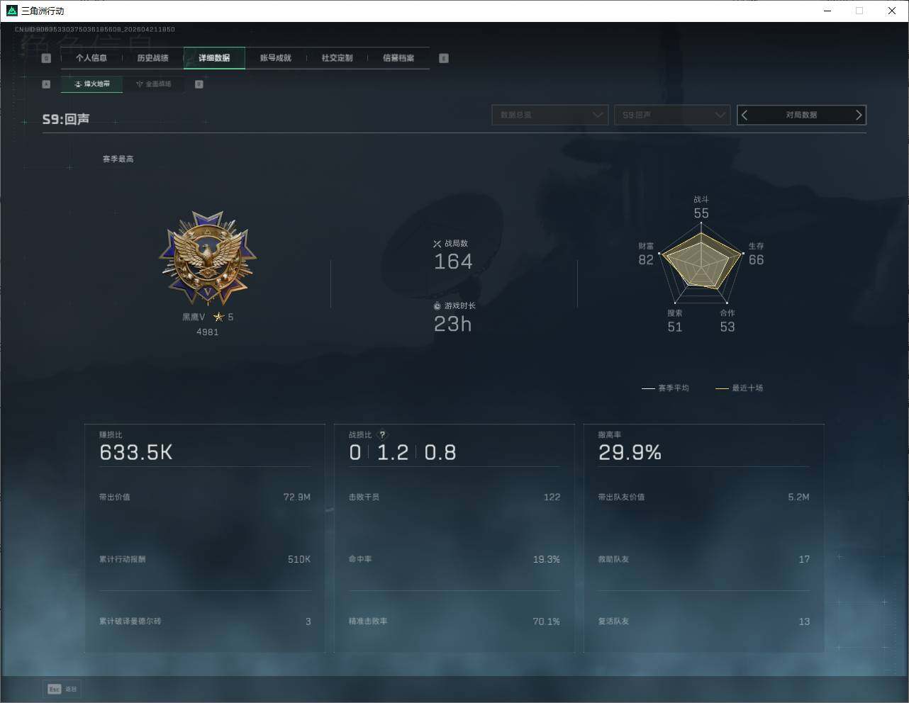 SJZQM4109551三角洲行动账号详情图10