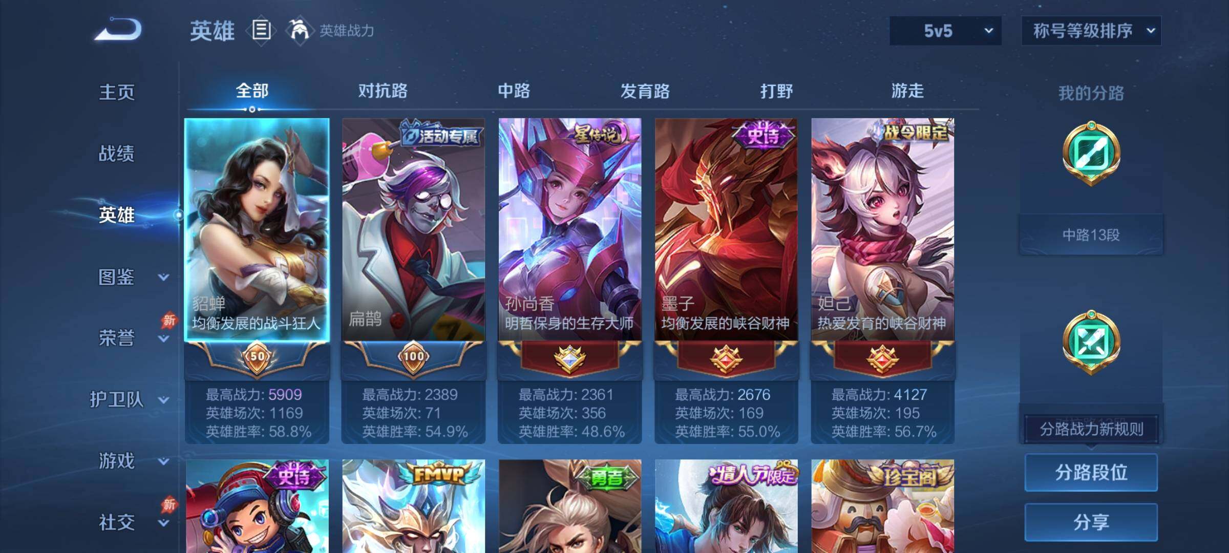 WZLX4333942王者荣耀账号详情图3