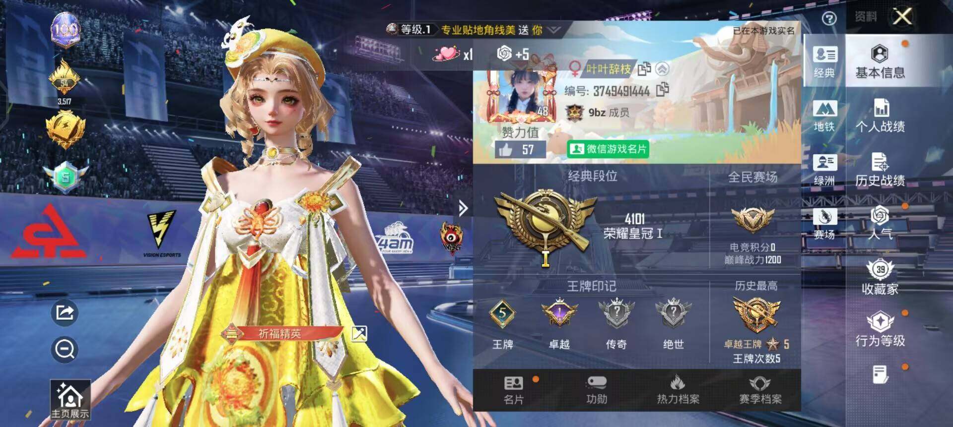 HPLX4196092和平精英账号详情图5