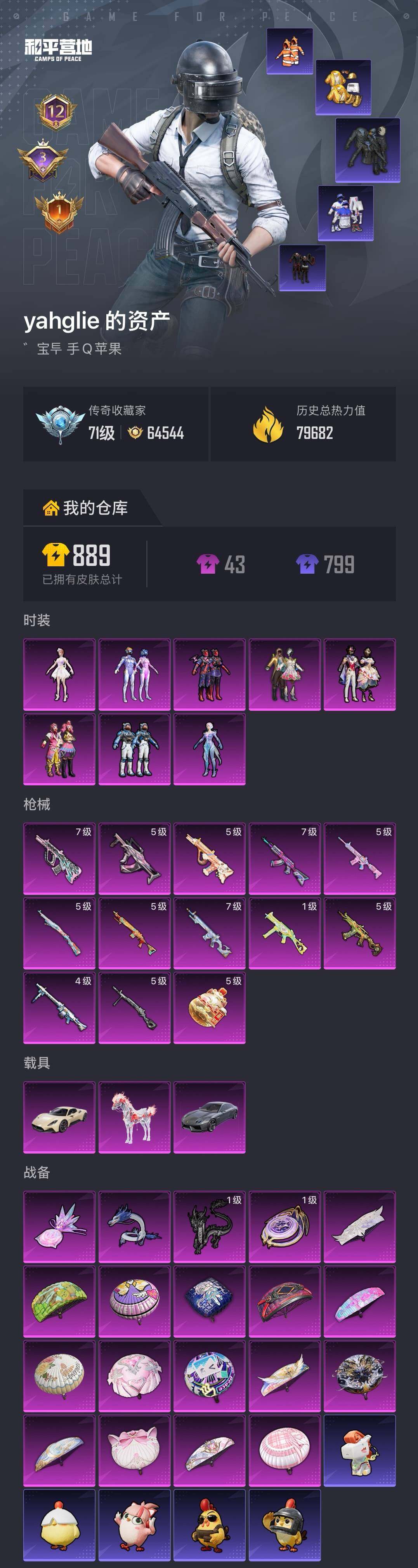 HPLX4190911和平精英账号详情图6