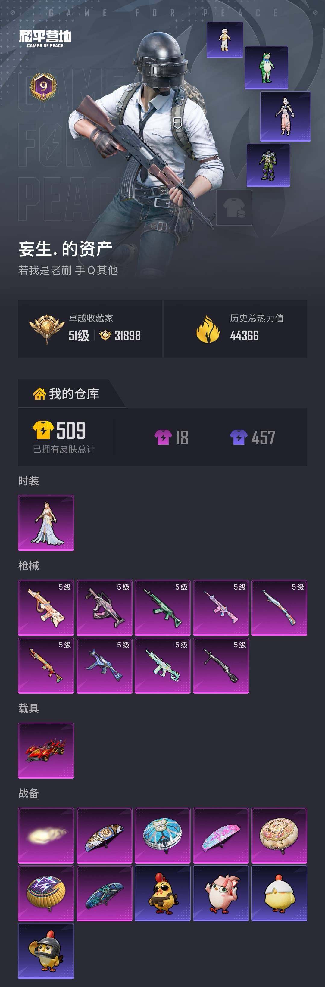 HPLX4190937和平精英账号详情图5