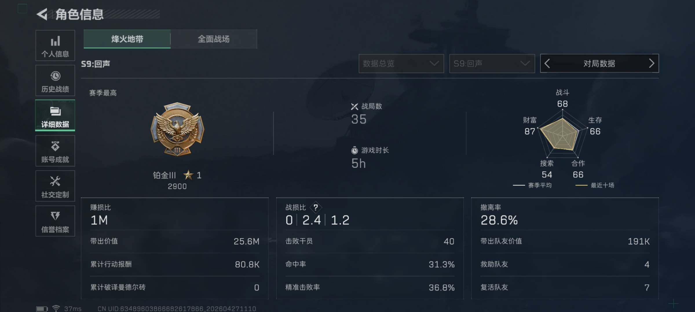 SJZEY4106999三角洲行动账号详情图4