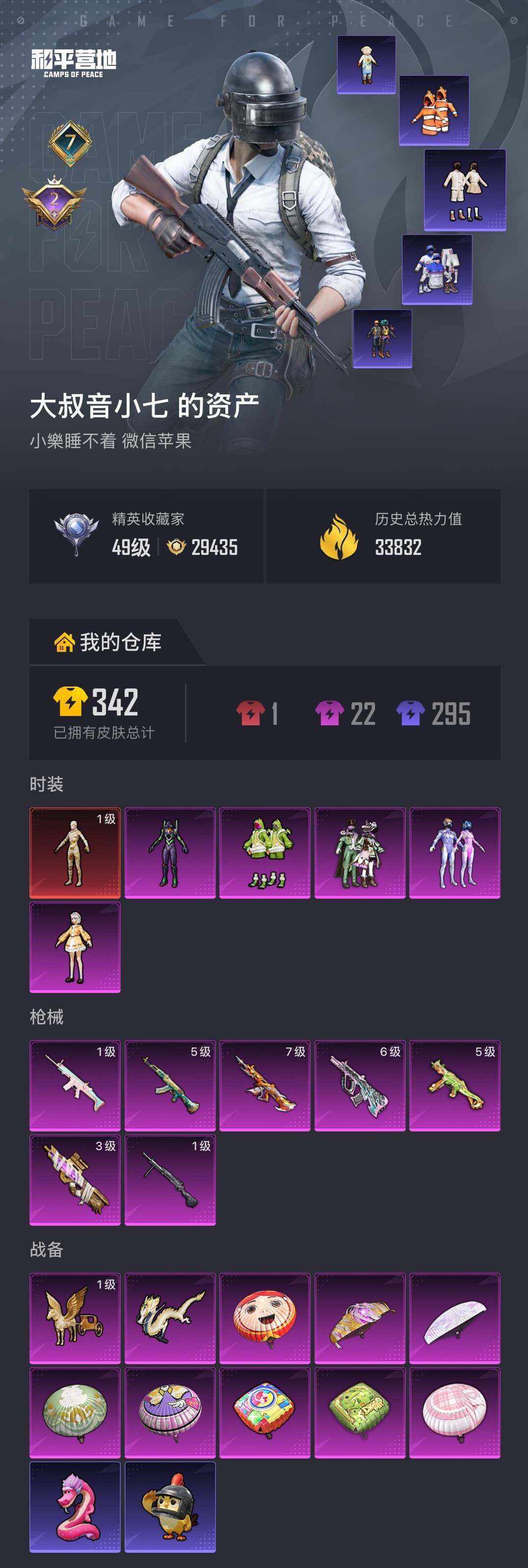 HPLX4192363和平精英账号详情图4