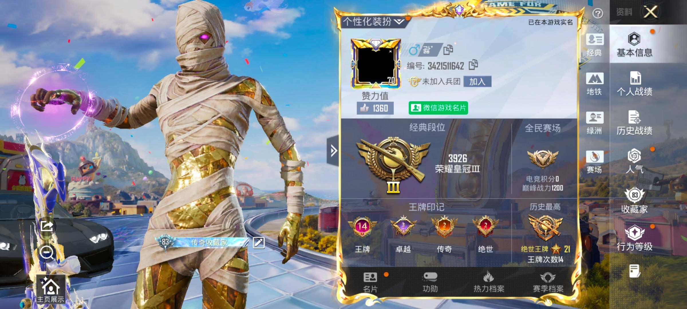 HPLX4203553和平精英账号详情图2 HPLX4203553和平精英账号详情图2