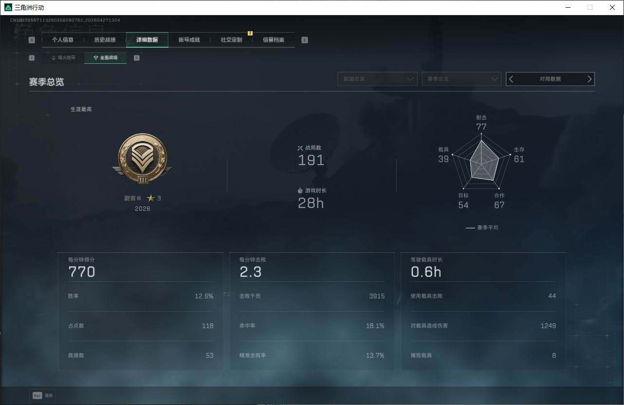 SJZQM4107081三角洲行动账号详情图6