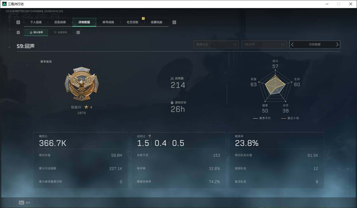 SJZQM4109732三角洲行动账号详情图5