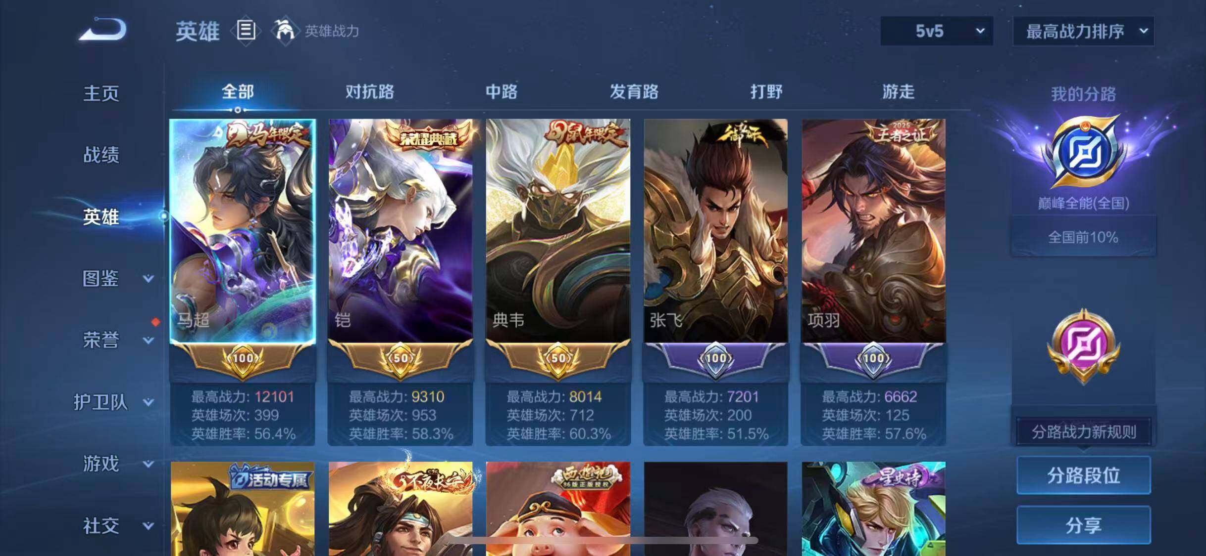 WZLX4335131王者荣耀账号详情图3