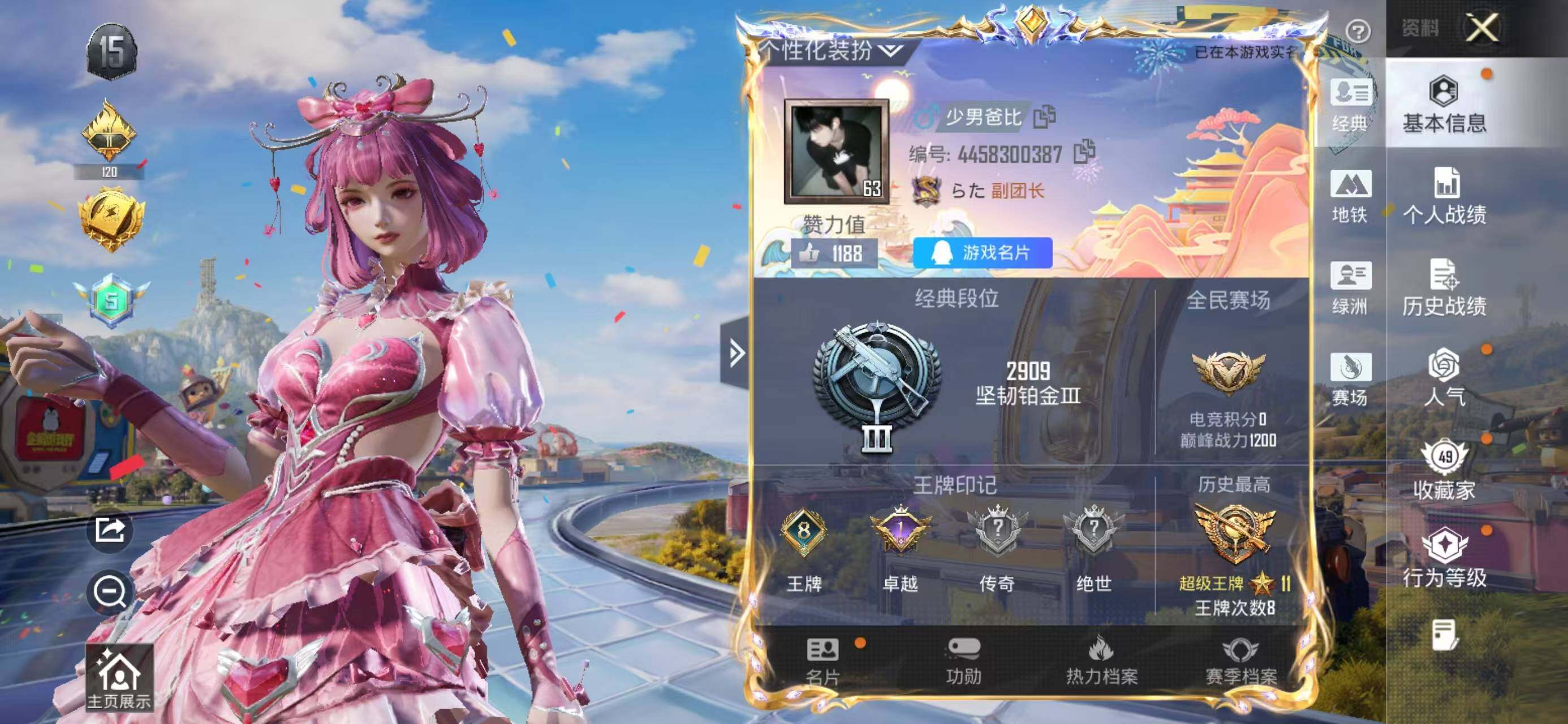 HPLX4193543和平精英账号详情图2