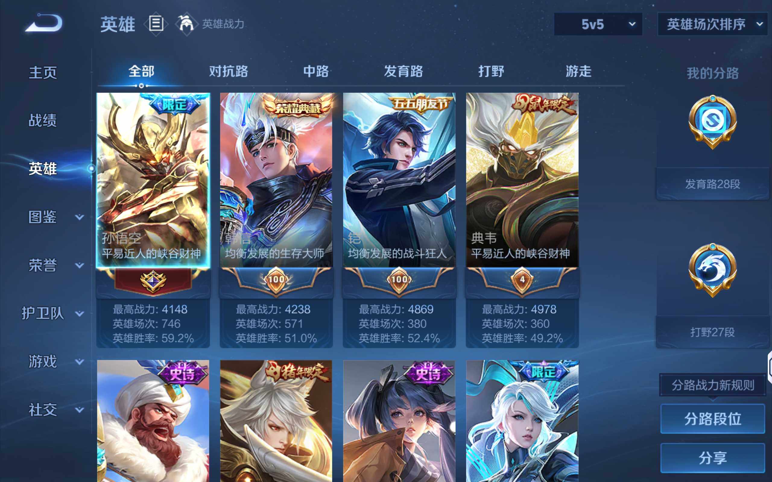 WZLX4335253王者荣耀账号详情图3