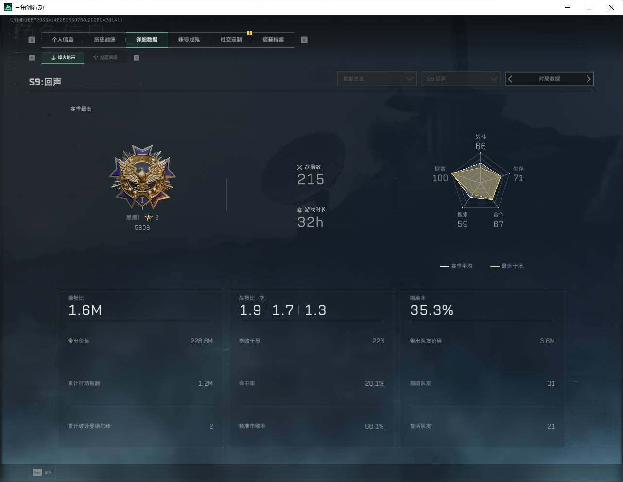 SJZQM4109617三角洲行动账号详情图16