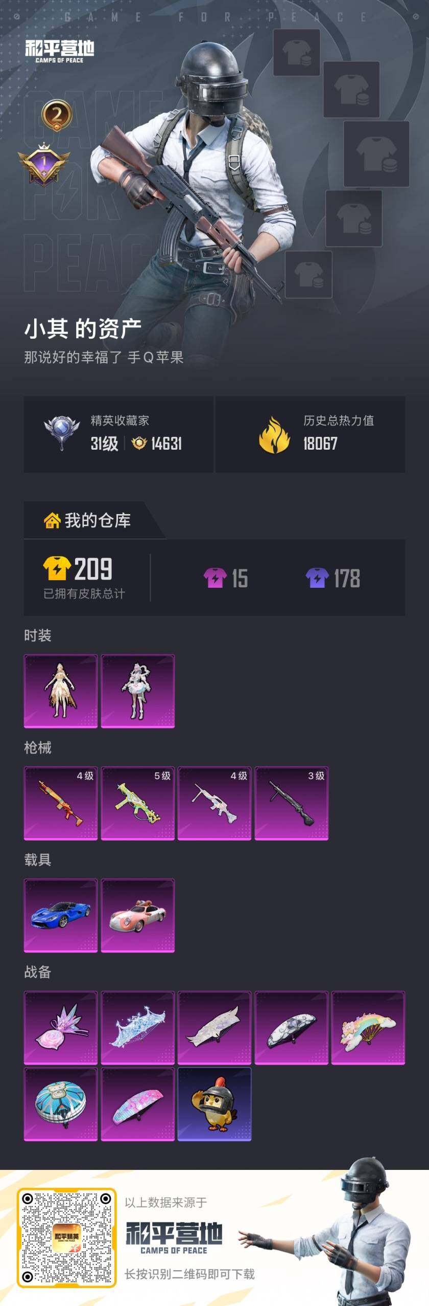 HPLE4194156和平精英账号详情图4