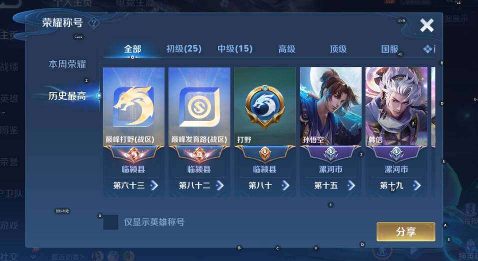 WZLX4335707王者荣耀账号详情图13