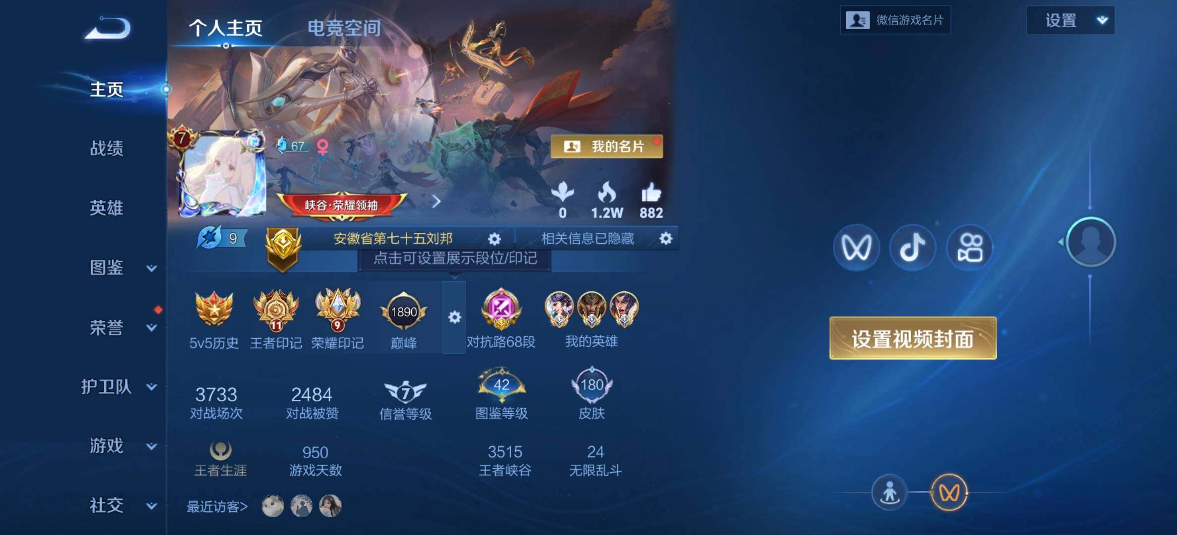 WZQM4335784王者荣耀账号详情图4