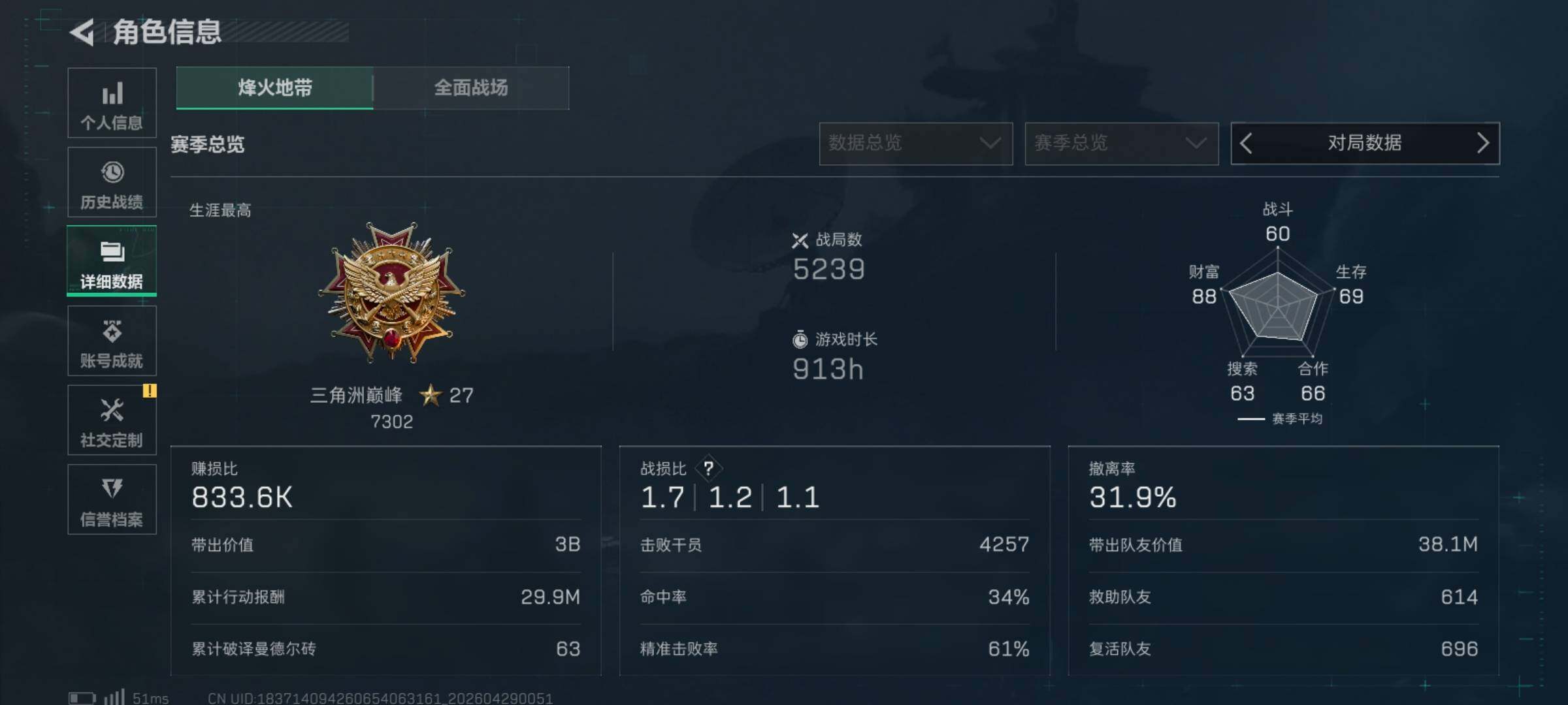 SJZQM4108237三角洲行动账号详情图8