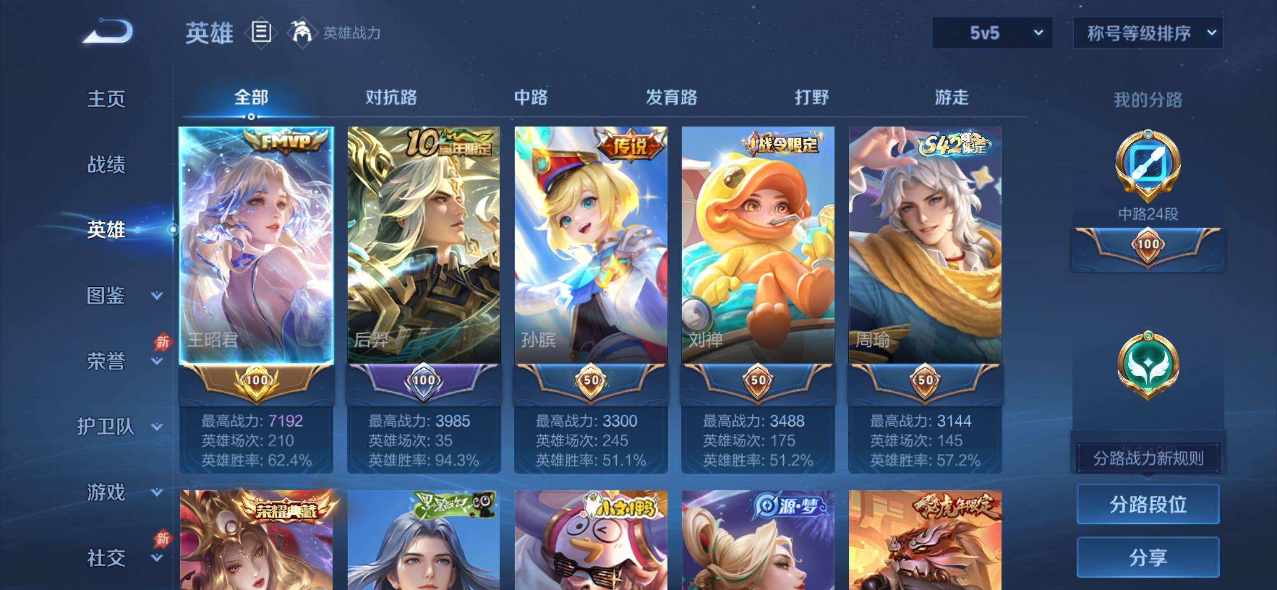 WZCMY4340622王者荣耀账号详情图6