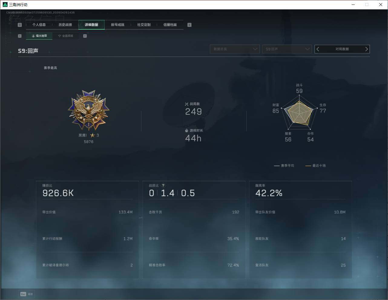 SJZQM4109956三角洲行动账号详情图12