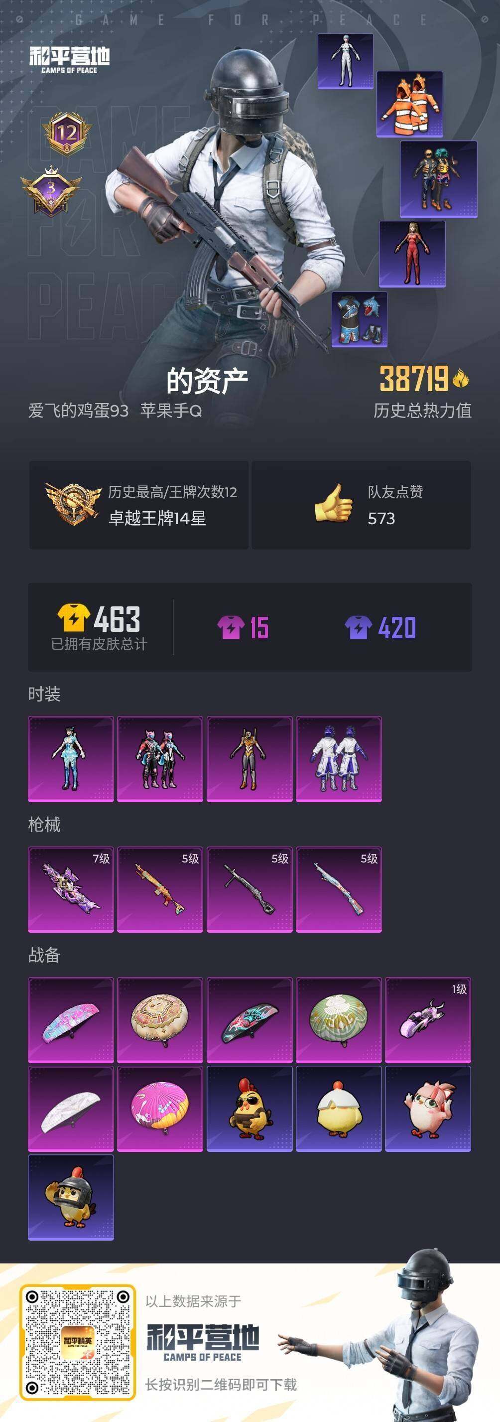 HPQM4196039和平精英账号详情图6