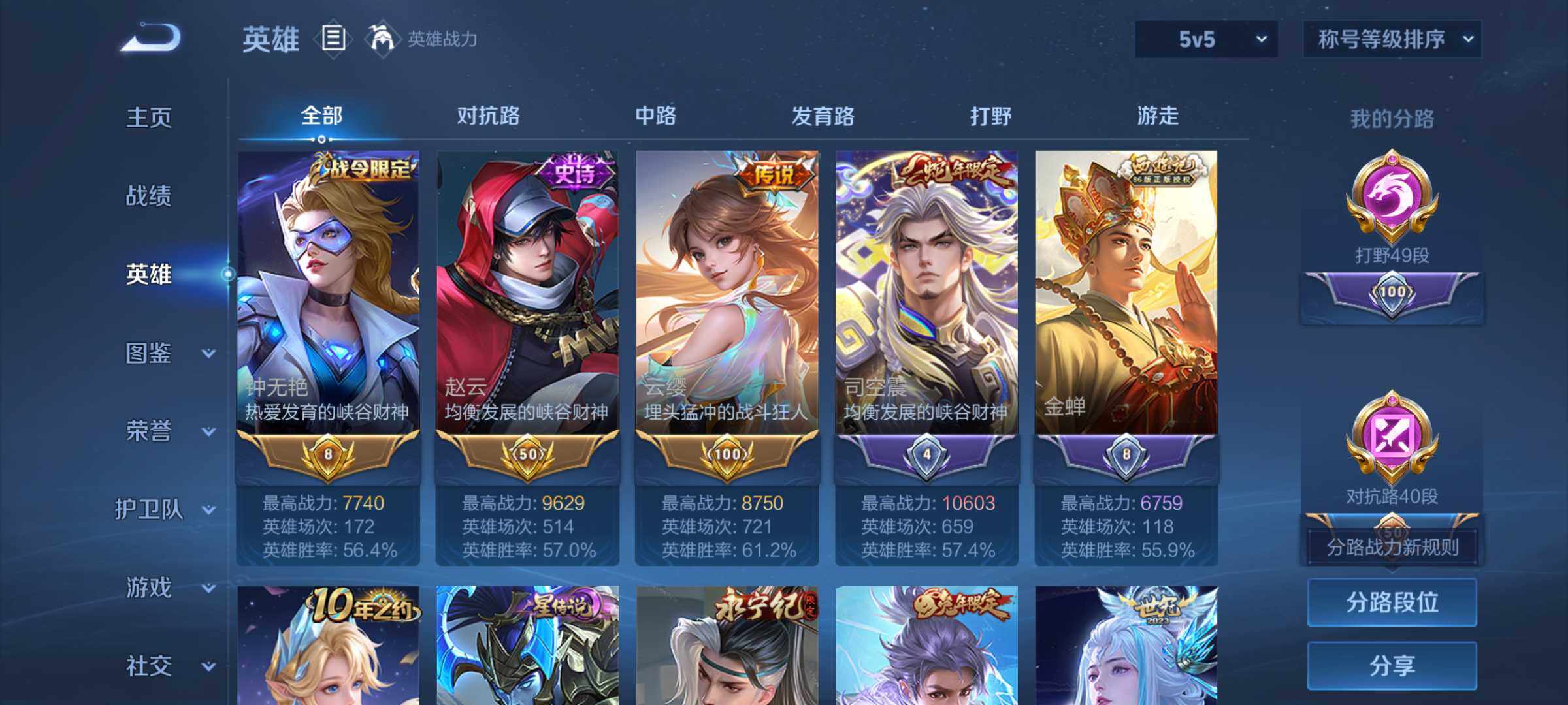 WZQM4340986王者荣耀账号详情图3