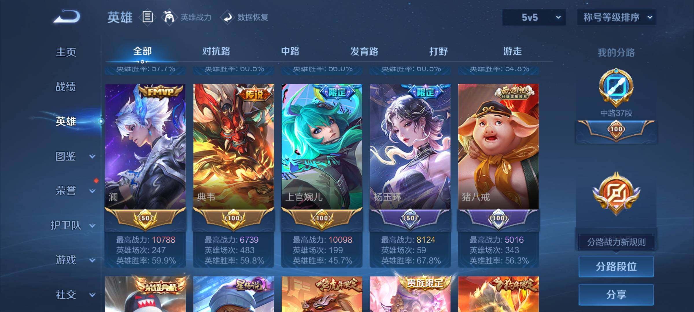 WZCMY4341801王者荣耀账号详情图6