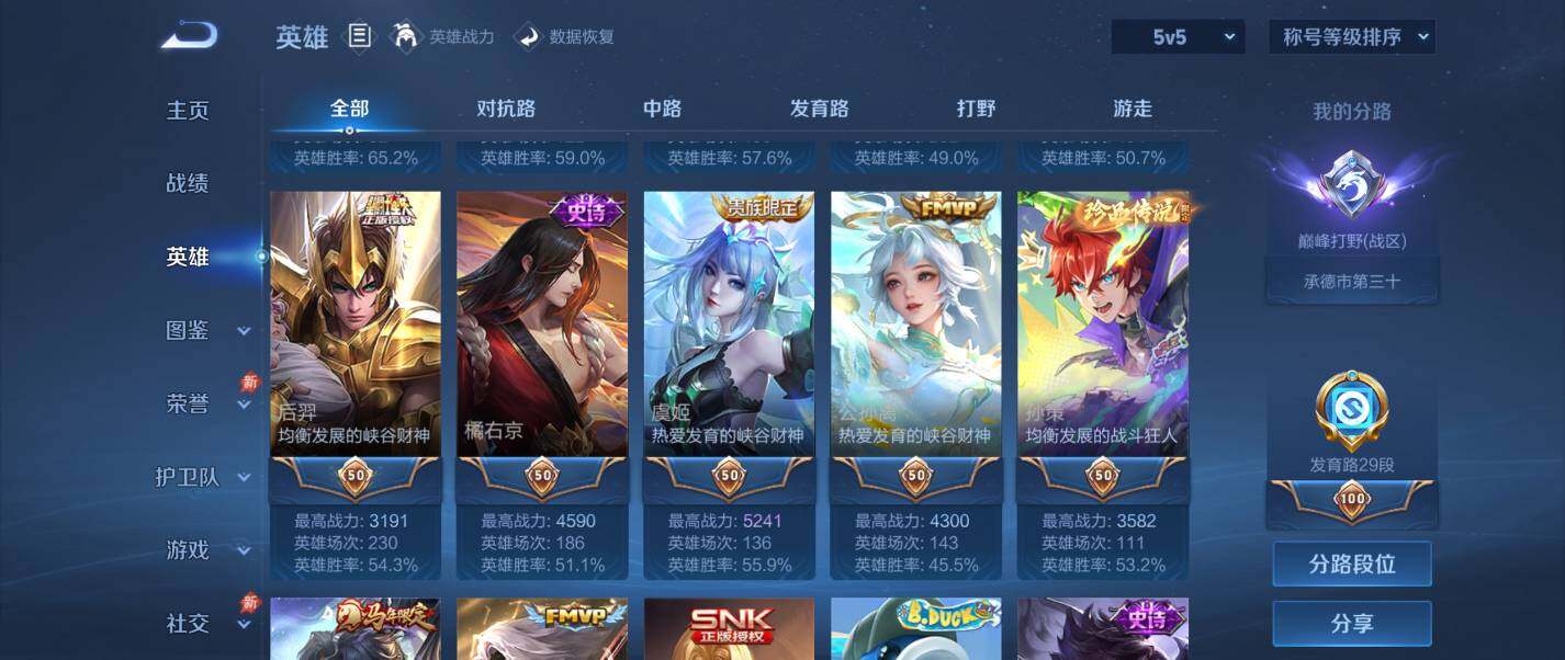 WZQM4340022王者荣耀账号详情图14