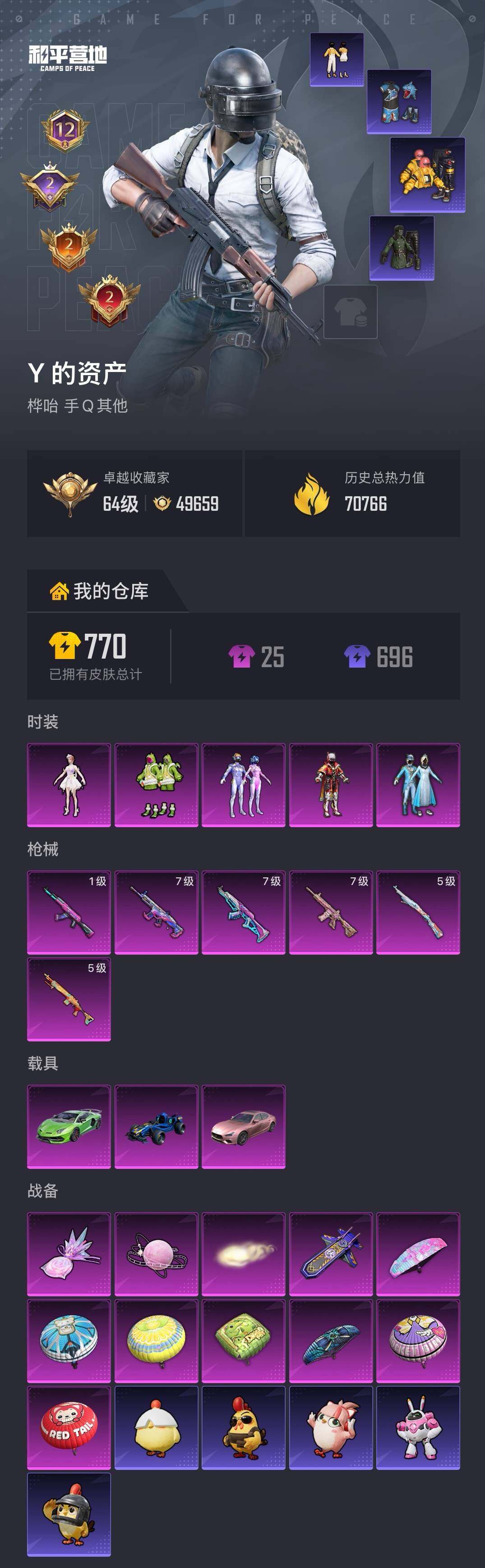 HPLX4196389和平精英账号详情图6