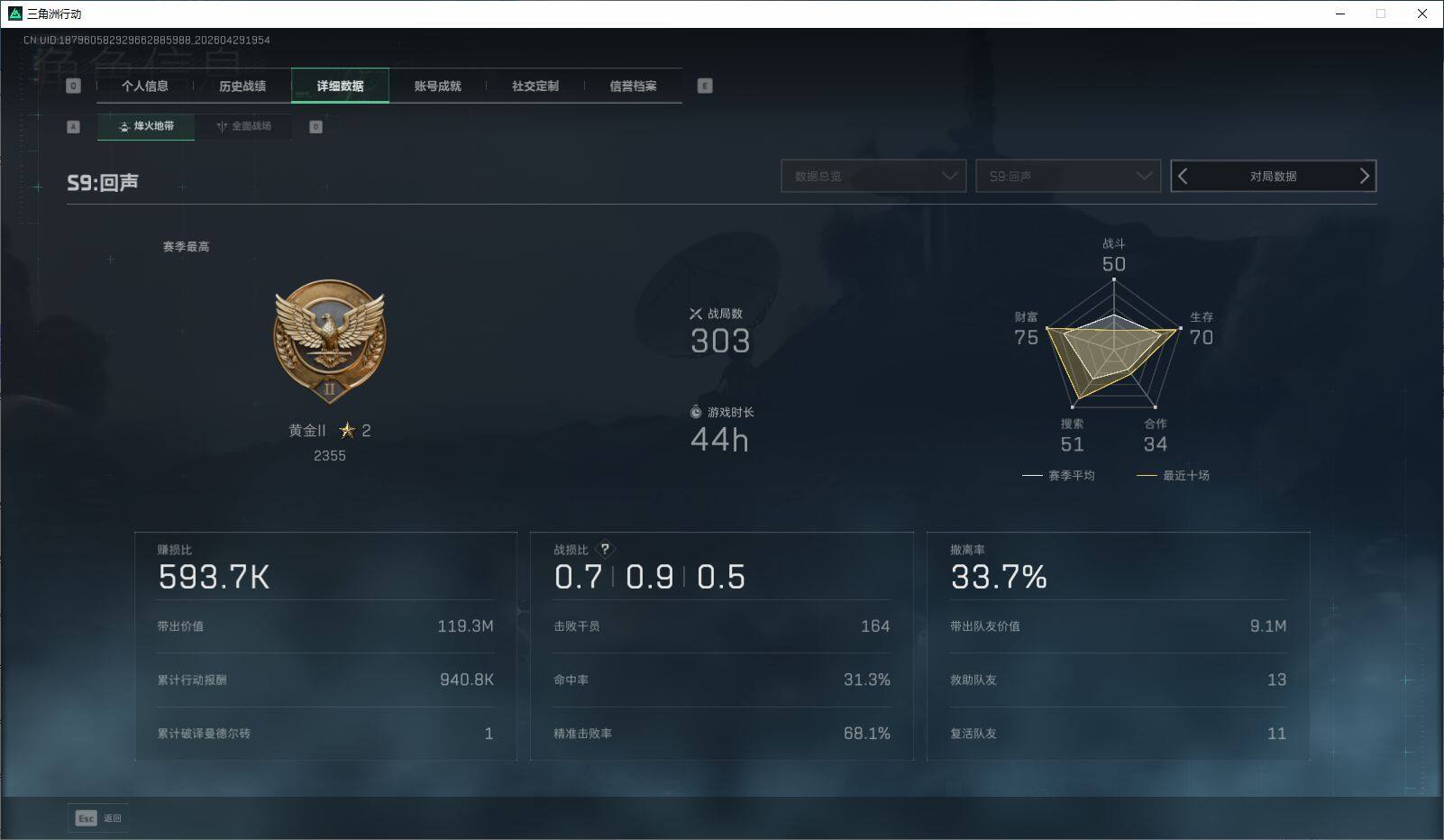 SJZQM4110201三角洲行动账号详情图5