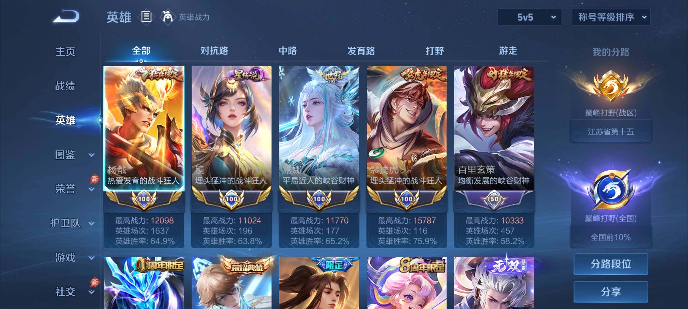 WZLX4343532王者荣耀账号详情图3