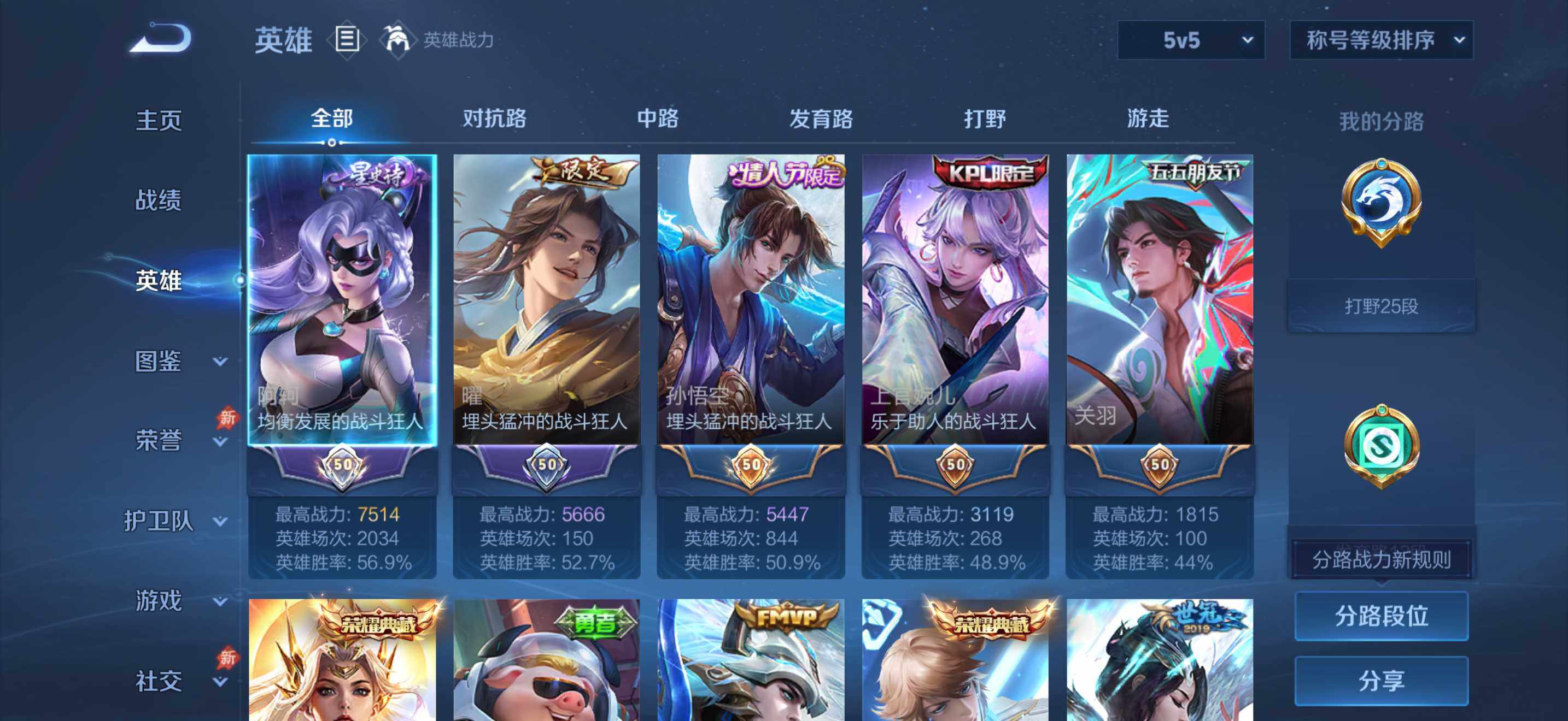 WZDN4340045王者荣耀账号详情图4
