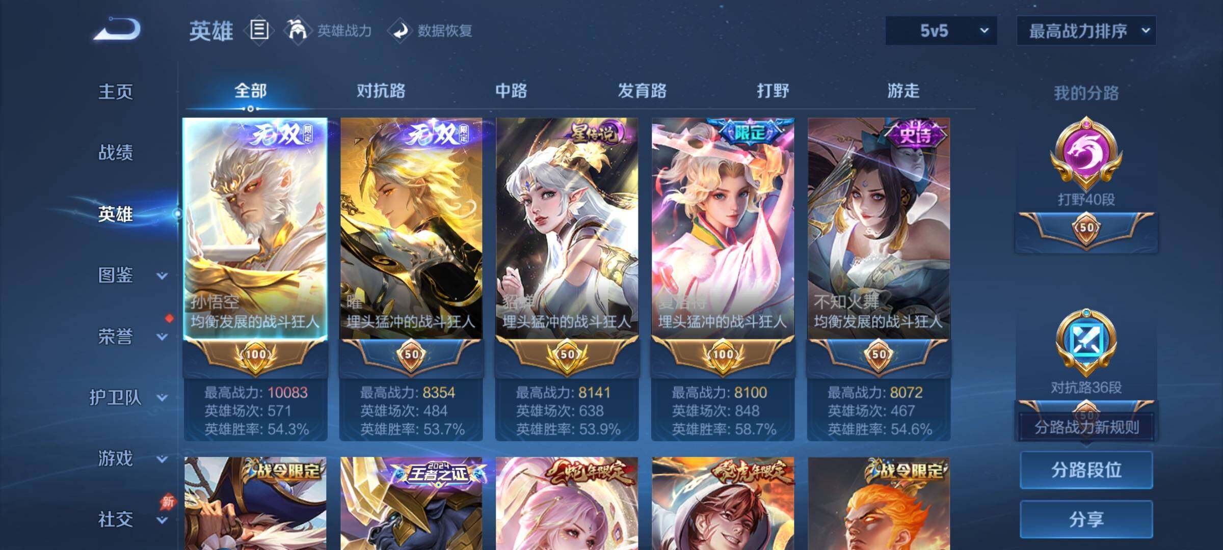 WZDN4340057王者荣耀账号详情图4