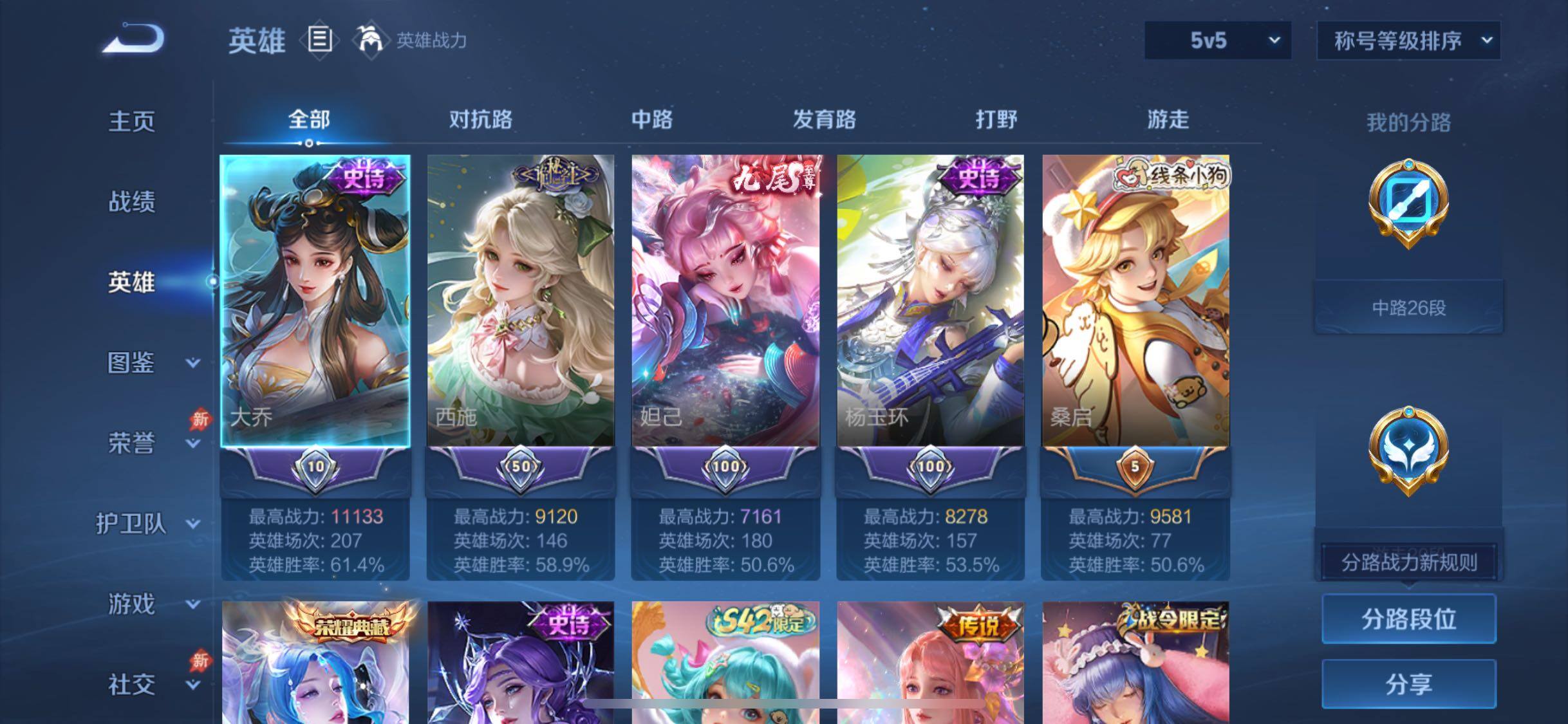 WZLX4343150王者荣耀账号详情图3