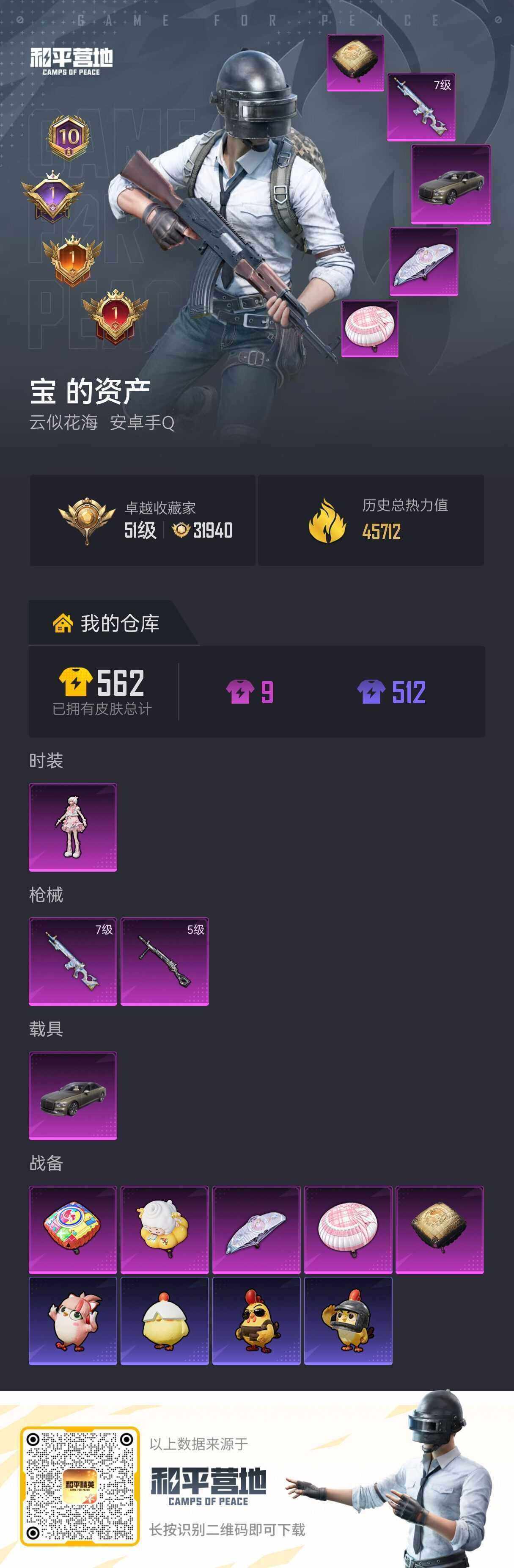 HPLE4197275和平精英账号详情图14