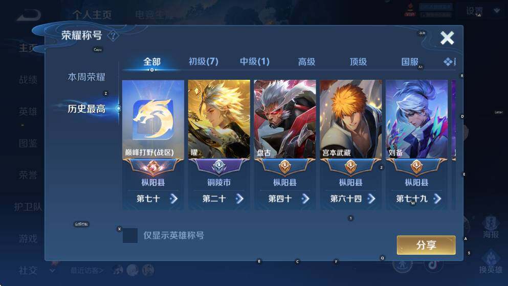WZLX4340520王者荣耀账号详情图13