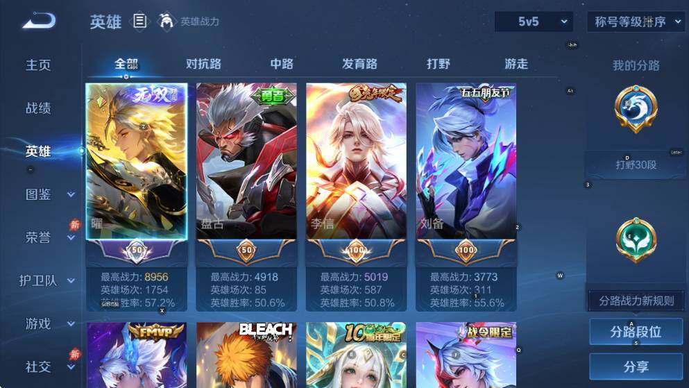 WZLX4340520王者荣耀账号详情图15