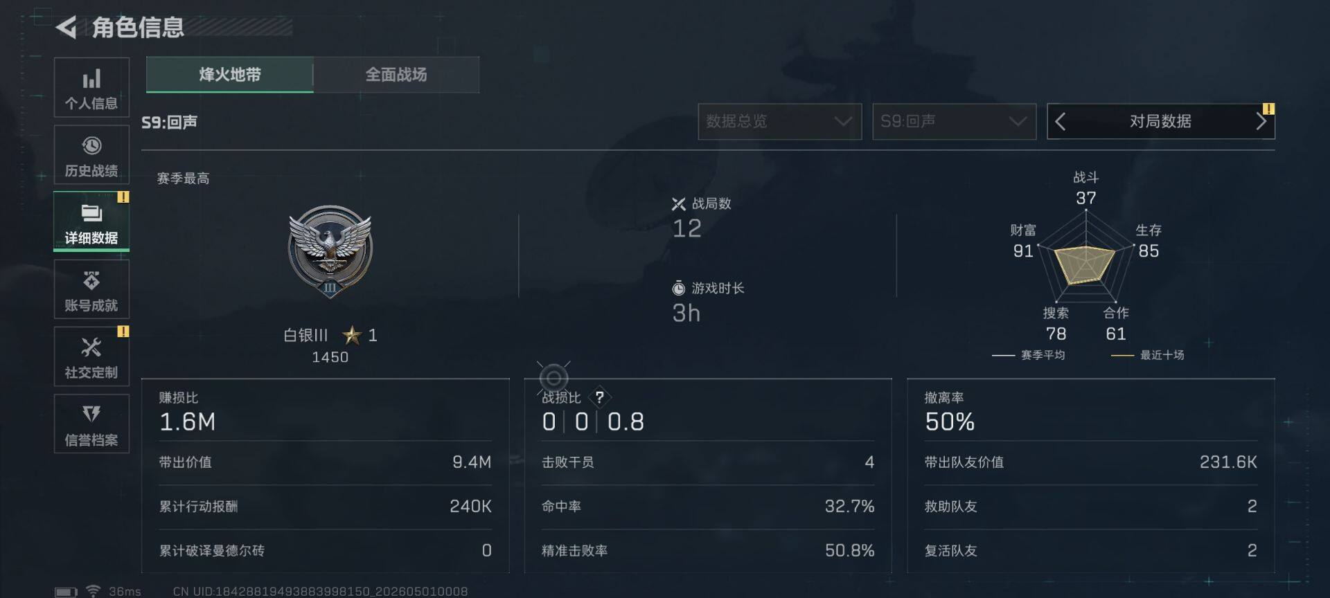 SJZEY4111161三角洲行动账号详情图5