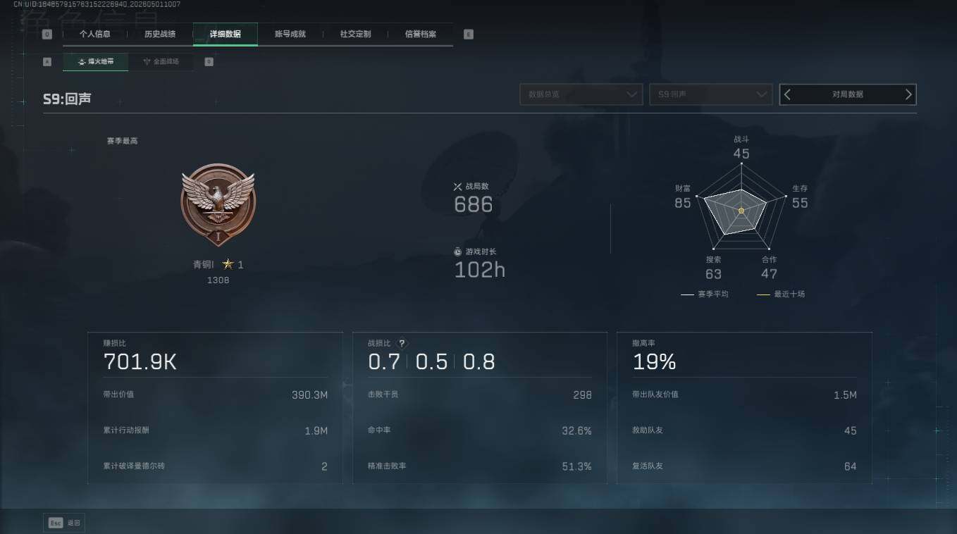 SJZQM4112568三角洲行动账号详情图3