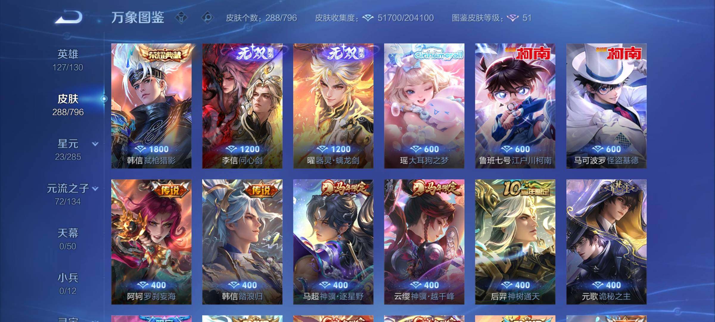 WZLX4344430王者荣耀账号详情图6