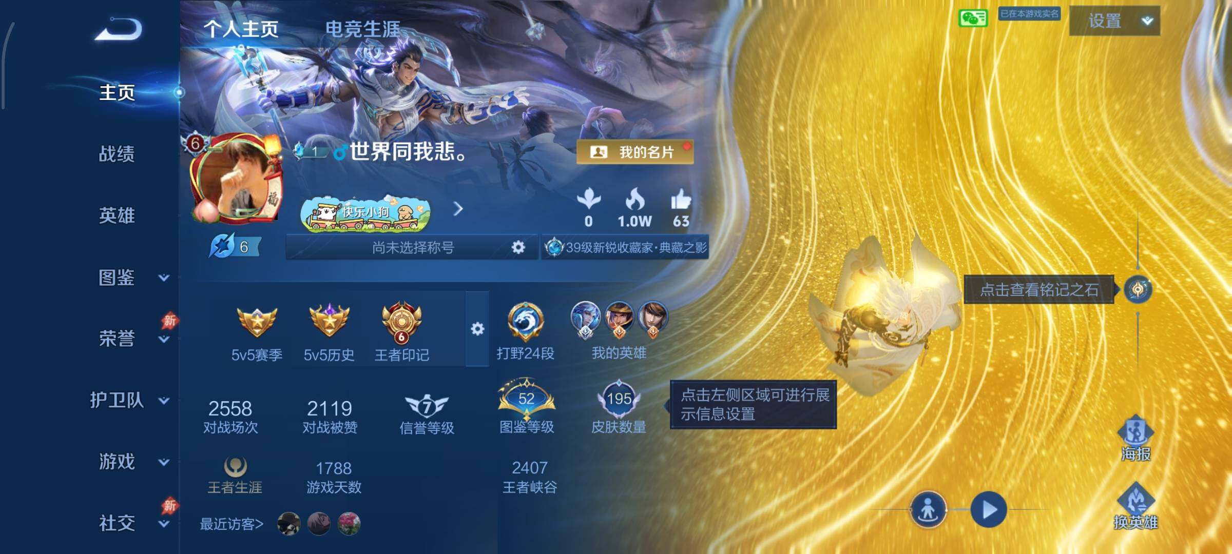 WZLX4354534王者荣耀账号详情图2