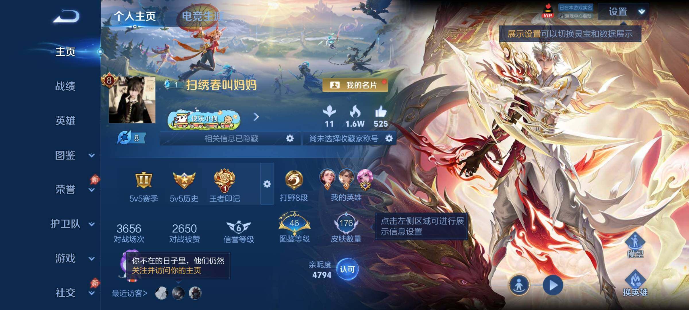 WZLX4346174王者荣耀账号详情图2