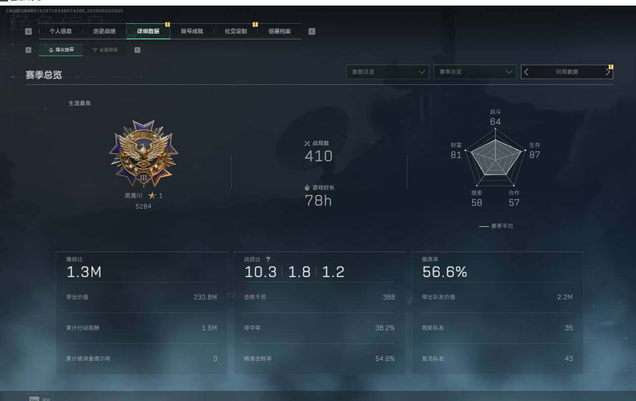 SJZQM4112880三角洲行动账号详情图5