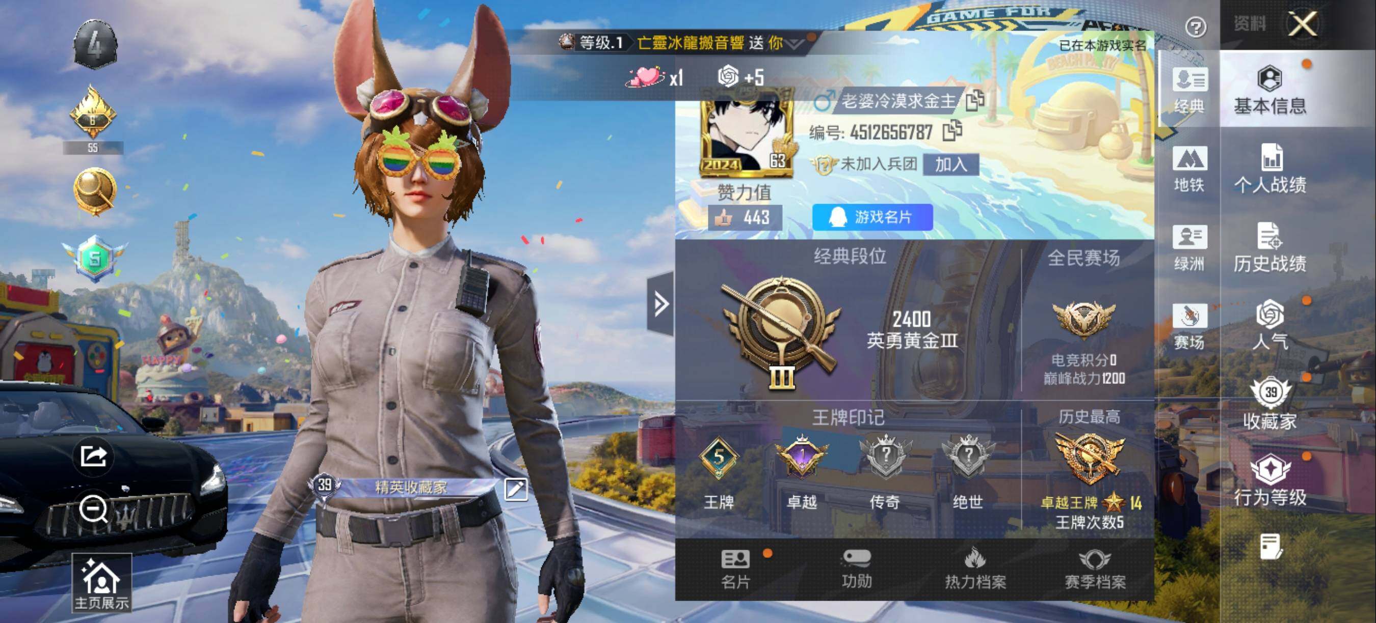 HPLX4200379和平精英账号详情图8
