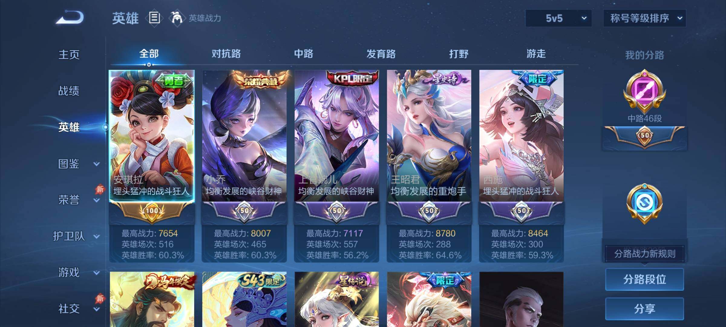 WZLX4346395王者荣耀账号详情图3