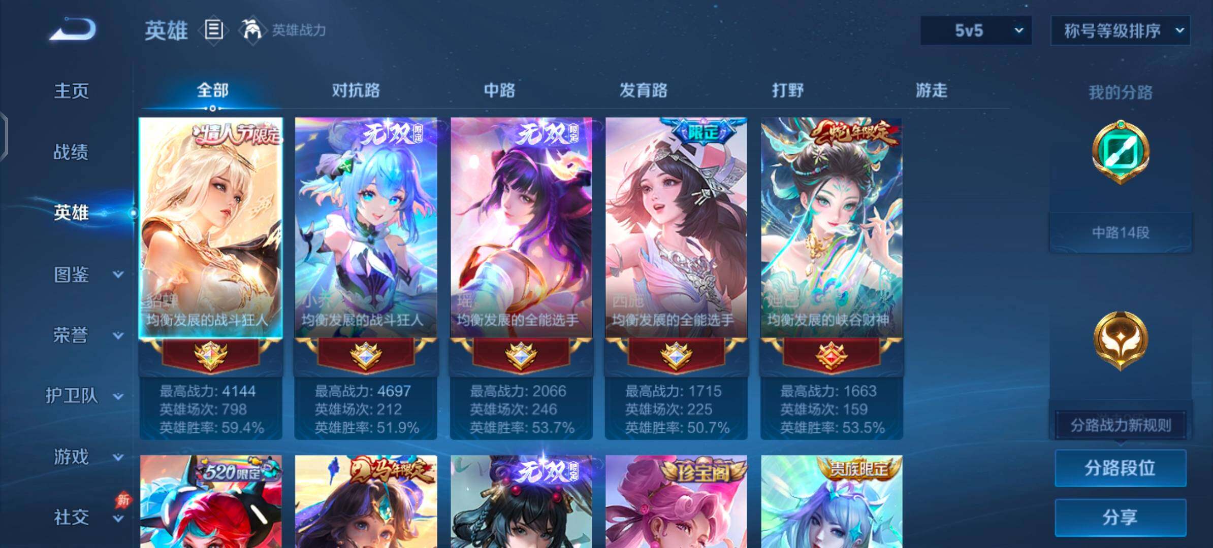 WZLX4355902王者荣耀账号详情图3