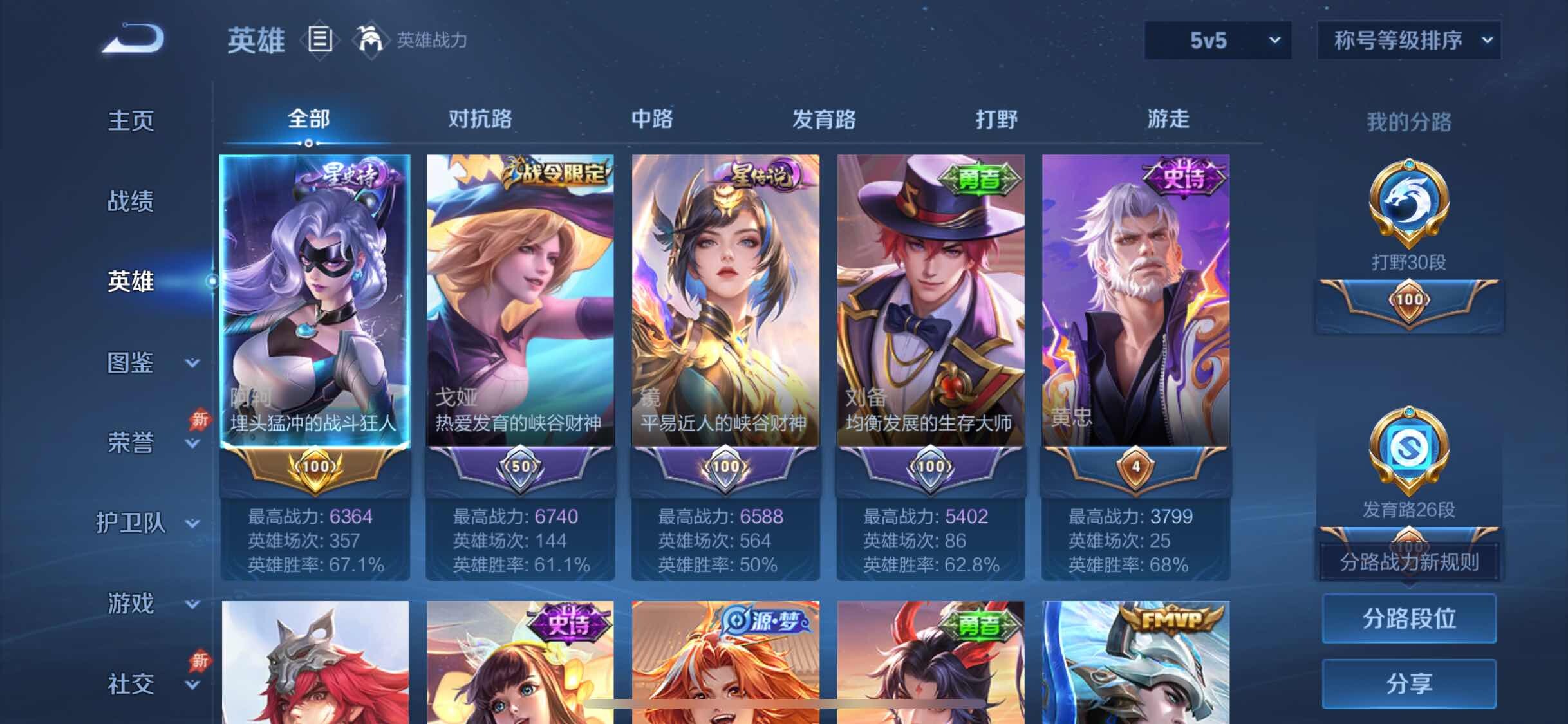 WZLX4354354王者荣耀账号详情图3