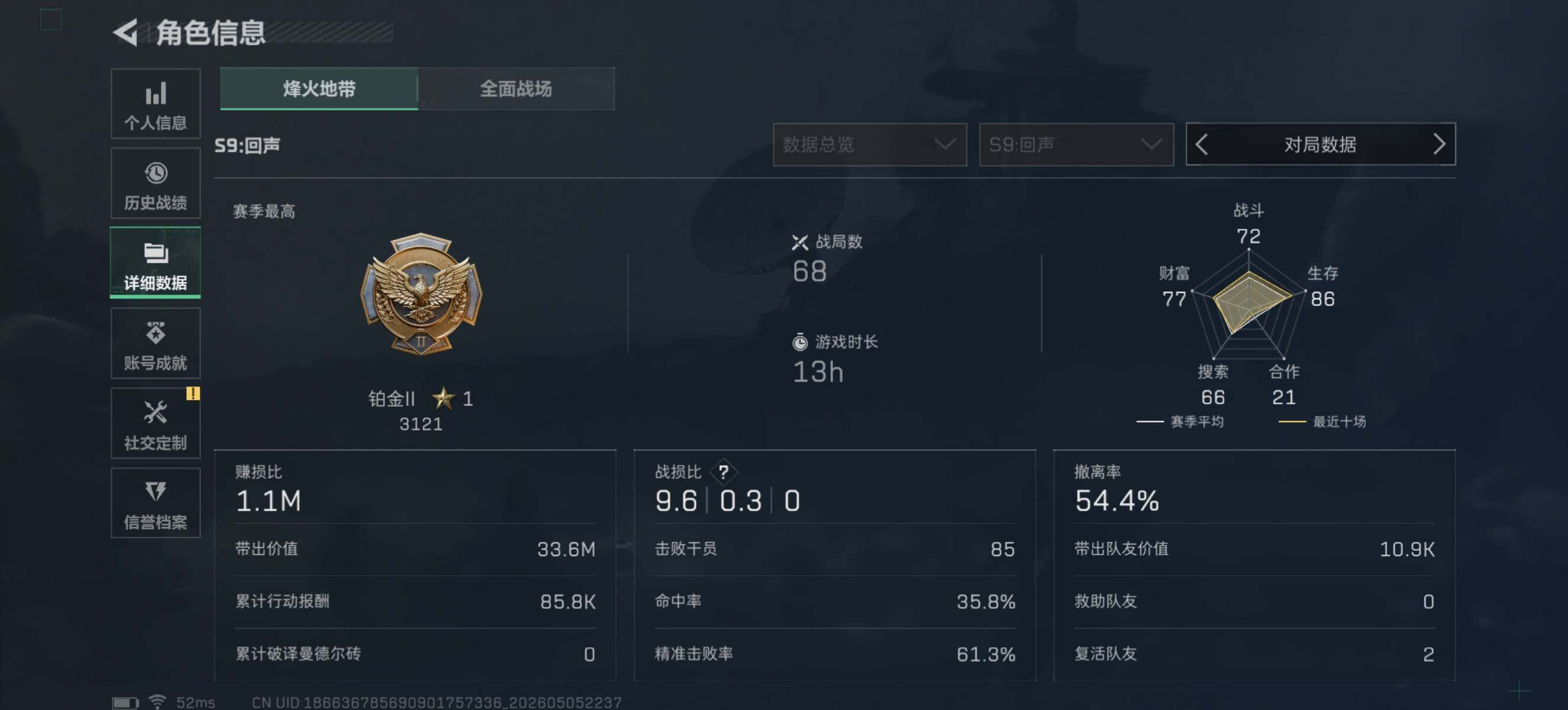 SJZQM4117156三角洲行动账号详情图5