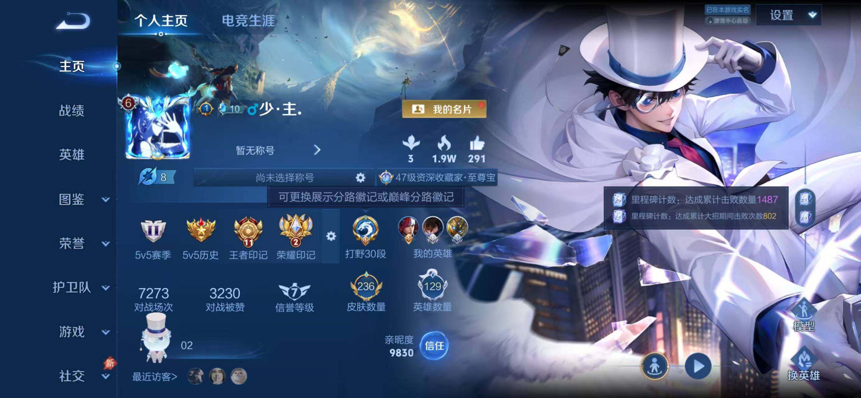 WZLX4354478王者荣耀账号详情图2