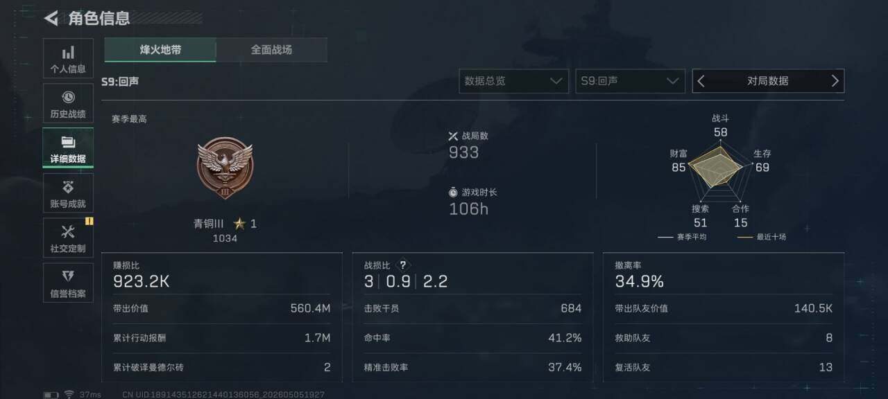 SJZQM4117428三角洲行动账号详情图13