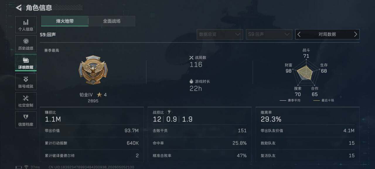 SJZQM4117433三角洲行动账号详情图12