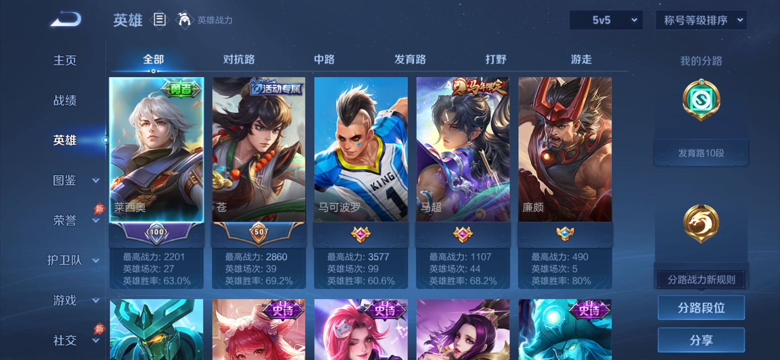 WZCMY4358241王者荣耀账号详情图3